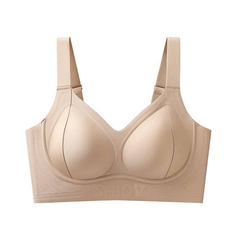 Bezešvá měkká podpůrná podprsenka proti povisání s želé zády pro ženy - Plus size