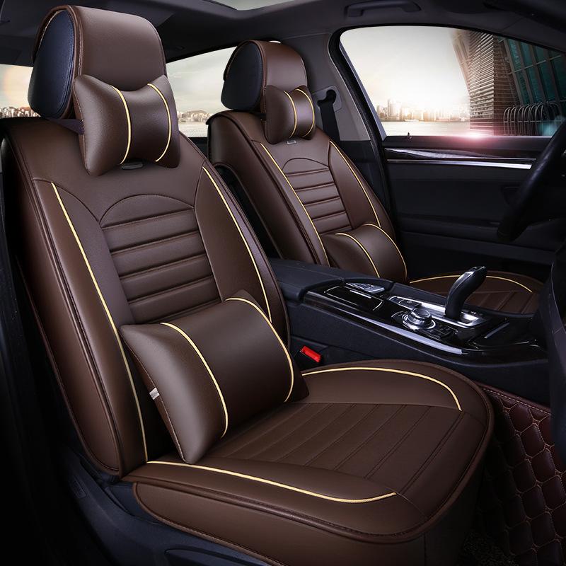 Universal 3D Full Leather Car Seat Cushion for All Seasons - Fits Sylphy, Haval H6/H2, Sagitar, Lavida, Baojun 560