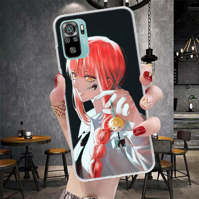Power Makima ChainsaMan Soft Phone Case For Xiaomi Redmi Note 15 14 14S 13 12 Pro Plus 12S 11 11S 11E 10 10S 11T 5G Fundas Coque