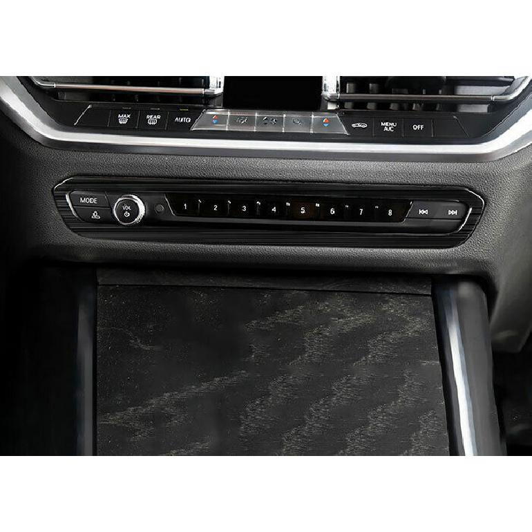 Console Volume Control Frame Trim For BMW 3 Series G20 - Black Titanium