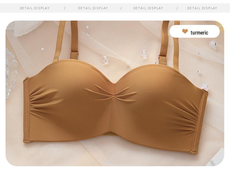 Bezešvá polovyztužená podprsenka pro malá prsa - Nastavitelná, Zvedací, Jednodílná, Bezdrátové trubkové top