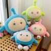 Large Cute Egg Boy Plush Toy Pillow - Black Egg Cloth Doll for Children's Day