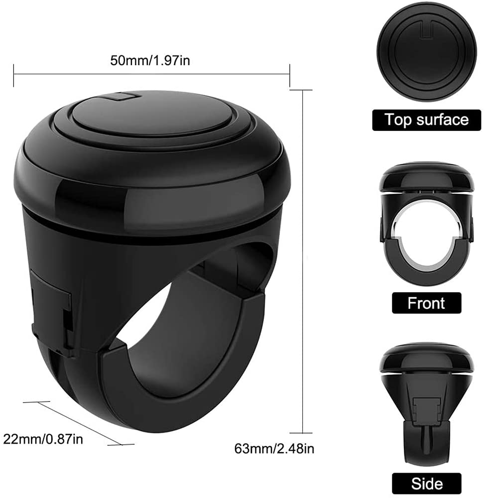 YFFSFDC Steering Wheel Spinner Spinner for Car Silicone Bearing 360 Degree Rotation Steering Wheel