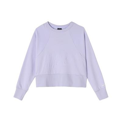 Women's Knit Pullover Long-Sleeve Sweatshirt In Purple