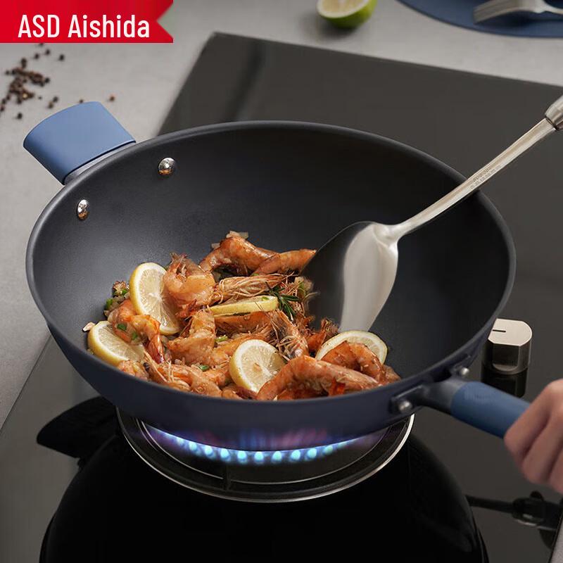 ASD 32cm Titanium Crystal Non-stick Wok