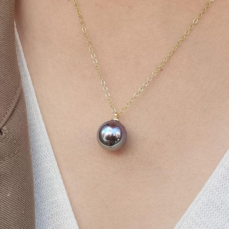 10pcs Round Faux Pearls Beads with Hole 12mm Necklaces Pendant Beads Bracelets Beads Loose Beads Necklace Bracelet Pearls
