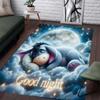Eeyore Pattern Rug with A Sleeping Cloud Motif - Non-slip Kitchen Mat, Outdoor Rug Home and Bedroom Decor Yoga Mat Birthday Gift