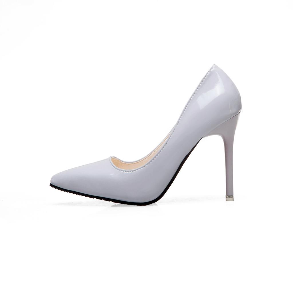 2025 Spring New Solid Color High Heels Women's Stiletto Sleeve Korean Version Single Shoes Pointed Light Mouth Sandals In Stock