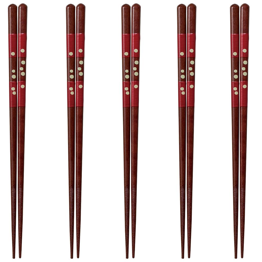 Set of 5 Gift for Entertaining Dishwasher Made In J-kitchens Chopsticks, Pairs, Boxed, Guests, Safe, 21cm, Wooden, Japan, GF-H-426469