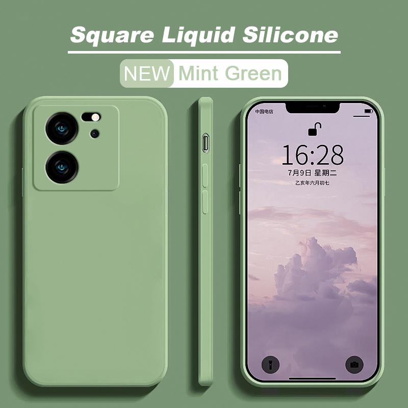 For Xiaomi 13T 13 T Pro Case Square Liquid Silicone Phone Cases For Xiaomi Mi 13T 13 T Mi13 Mi13T Xiaomi13T Pro Soft Back Cover