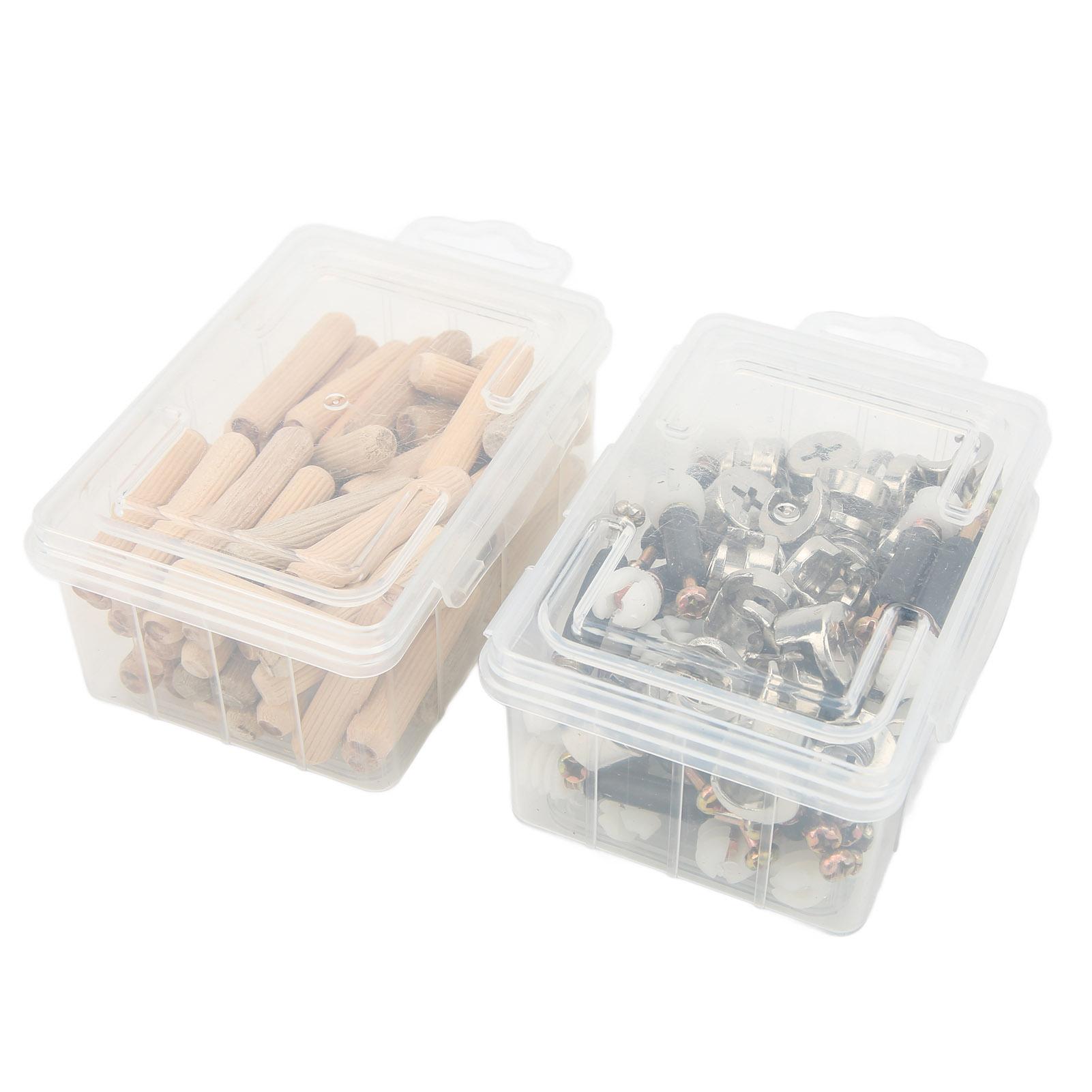 

Cam Fittings Set with Dowel Pre Inserted Nut for Cabinet Furniture 3 in 1 Connecting Rod Black