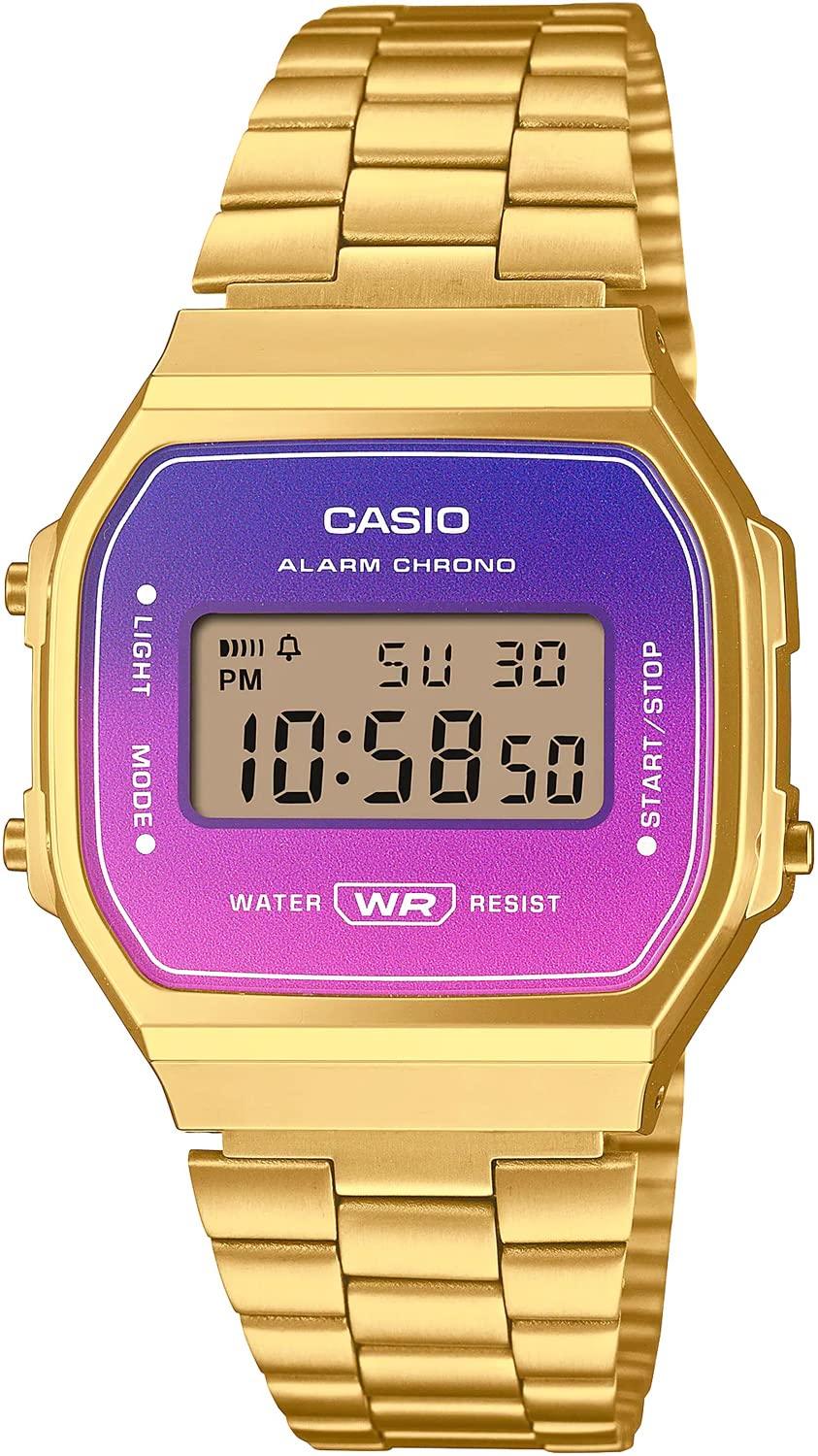 

[Casio] CASIO Digital Watch Vintage Series Gradient Color A168WERG-2A Men s Women s Kids Gold Overseas Model [Parallel Import]