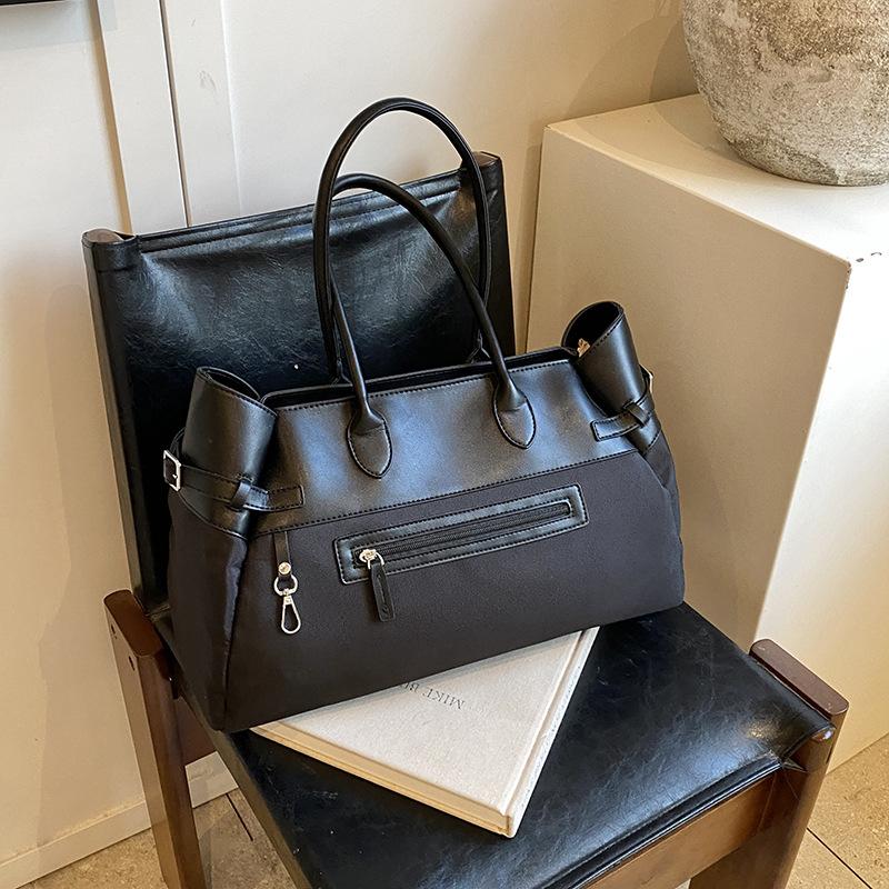 Large Capacity Tote Bag Women 2025 New Versatile Casual Splicing Handbag Premium Shoulder Luggage