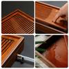 Chinese Bamboo Tea Tray Drainage Water Storage Kung Fu Tea Set Drawer Household Board Chinese Storage Tray