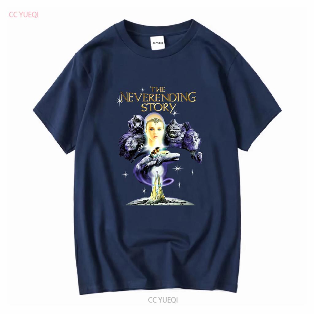 The Neverending Story T Shirt V3 Movie Poster Colors Black All Sizes S To 5xl Long Or Short Sleeves Vintage Washed Versatile