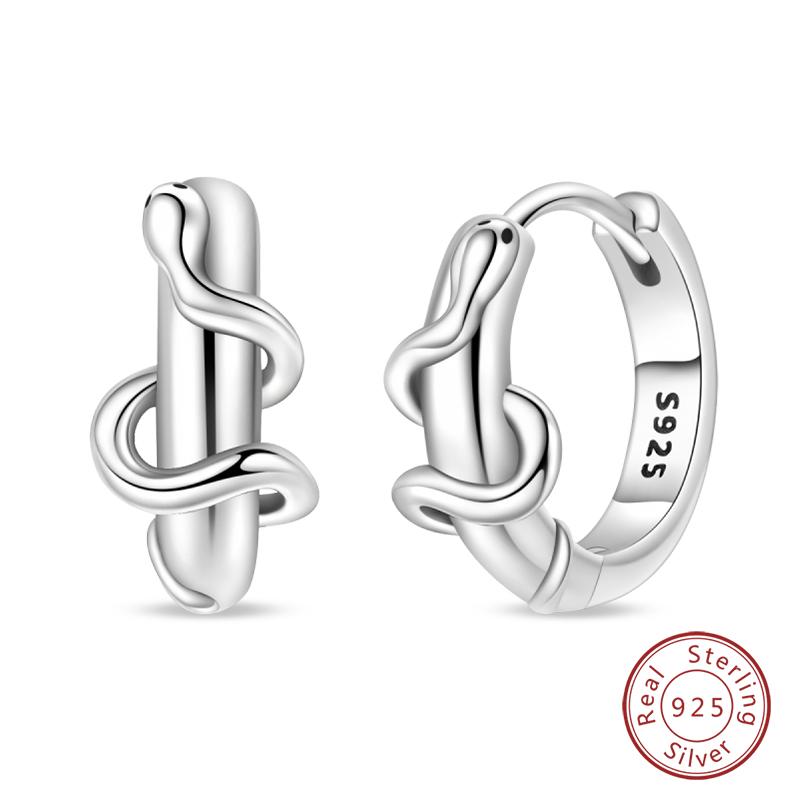 Inlaid Zircon Earrings 925 Silver Minimalist Butterfly Dragonfly Cute Claw Hoop Earrings Women Exquisite Party Jewelry