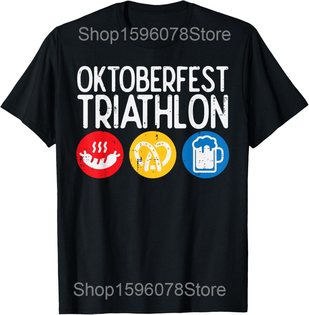 6 Stages Of Triathlon Athlete Running Swimming Bicycling T Shirts Unisex Streetwear Tee Shirt Short Sleeve Unisex Loose Clothing