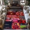 Liverpool Customize Text Floor Mat Design for Playrooms Dining Room Game Room Living Rooms Anti-slip Rug Anime Office Decor Perfect Gift for Women/Men