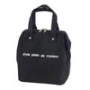 Colorful Style Insulated Lunch Bag Wire L Bento Back (also Stylish Bag) (Black 2)