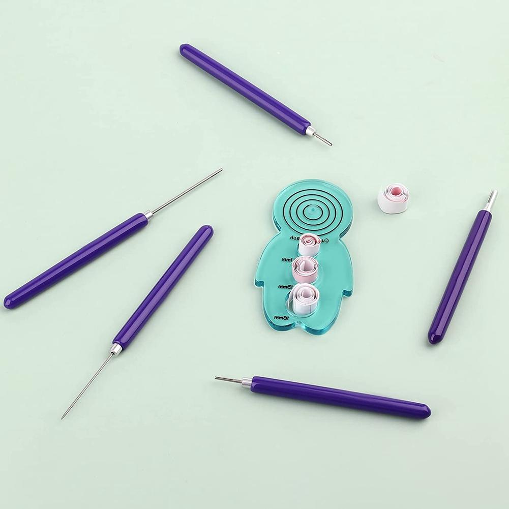 Good-Quilling Tools Set,5Pcs Paper Flower Tools,Quilling Slotted Tools For Rolling Paper Flowers Crafts DIY Beginners