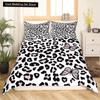 Pink Leopard King Queen Duvet Cover Girly Glitter Bedding Set Cheetah Skin Pattern Quilt Cover 2/3pcs Polyester Comforter Cover