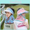 Childrens Summer Sun Hat With Wide Brim And Polyester Material For Kid Outdoor Sunshade And Neck Cover