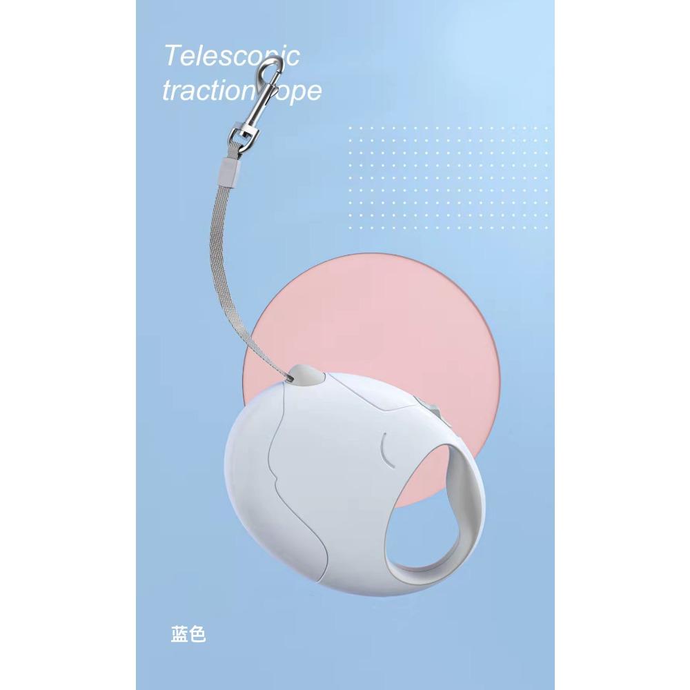 

Собачий поводок Автоматическая выдвижная веревка для выгула собак Средняя и маленькая собака Тедди Французская бойцовая собачья цепь Товары для питомцев 2.5M（13*9.5*3.5 ） синий