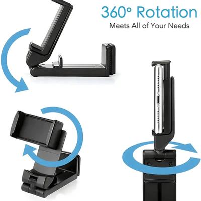 360-Degree Rotatable Airplane Phone Holder Airline Phone Stand Travel Accessories Desktop Cellphone Holder For Camping Workout