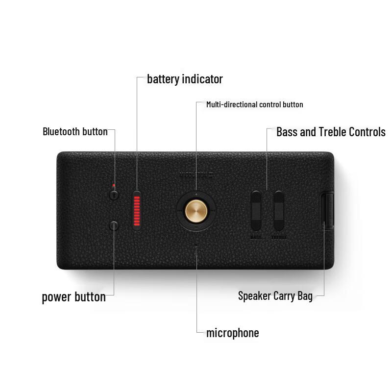 Marshall Middleton II Portable Bluetooth Speaker CN plug (adapter included)