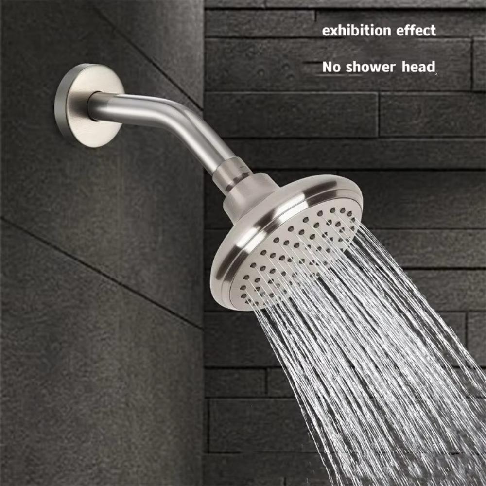 Silver Shower Head Stainless Steel Arm Bracket New Shower Arm Bathroom Home Accessories