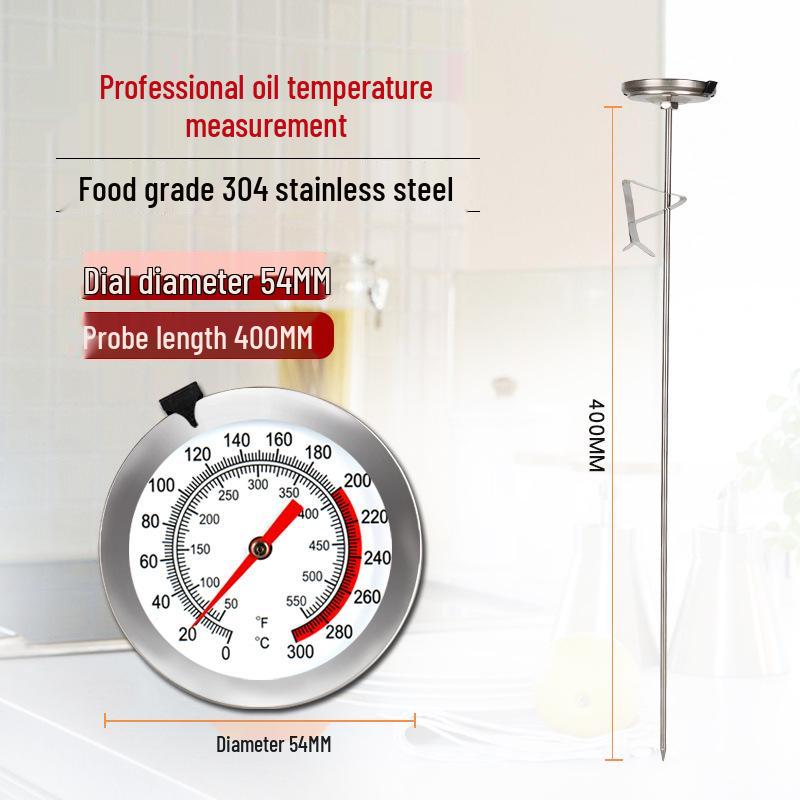 Baking & Cooking Thermometer: Industrial-Grade for Food, Water, Oil, Milk & More