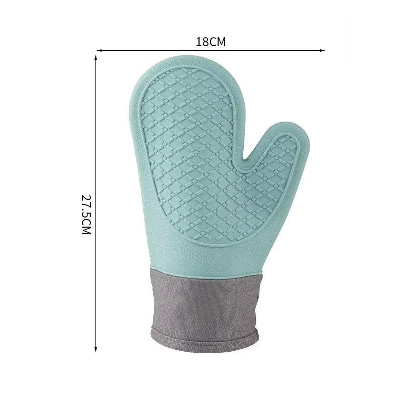 

1pc Heat Resistant Oven Mitts Thickened Baking Gloves Anti Scald Pot Holders High Temperature Microwave Safe Kitchen Tools