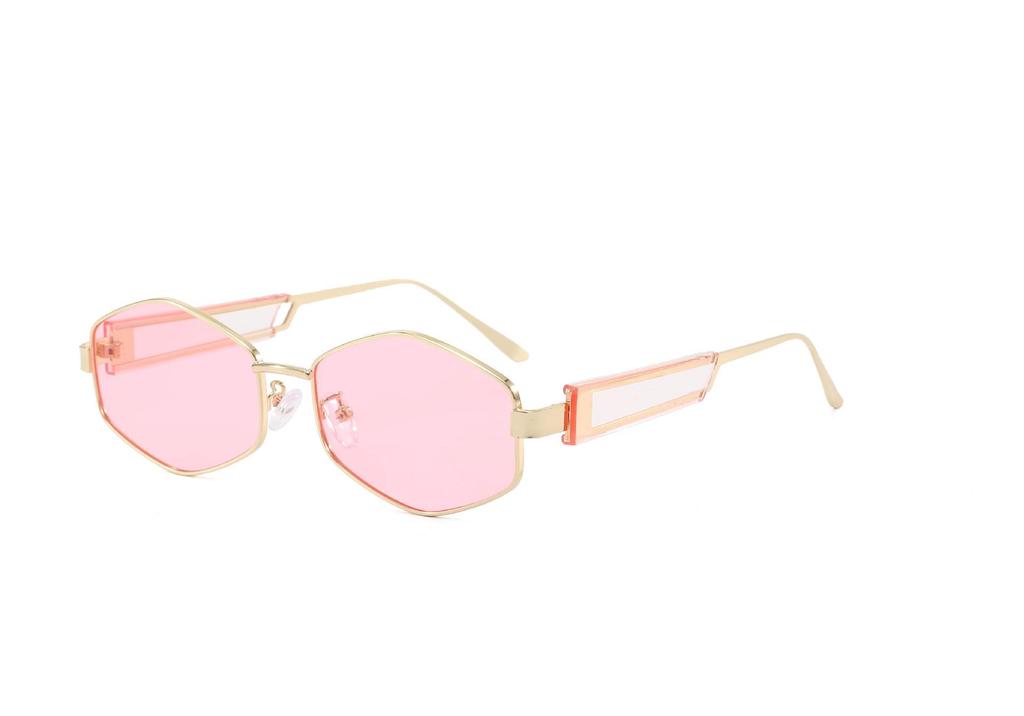 Diamond-Shaped Polygon Sunglasses for Women - Trendy UV Protection, Small Frame