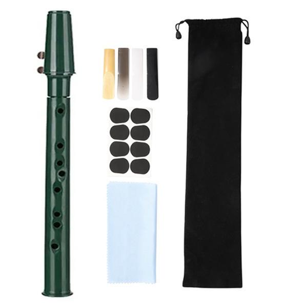 Mini Pocket Saxophone For Beginners Portable Plastic Sax With Reeds 8 Hole Pocket Sax With Finger Chart Lightweight Travel
