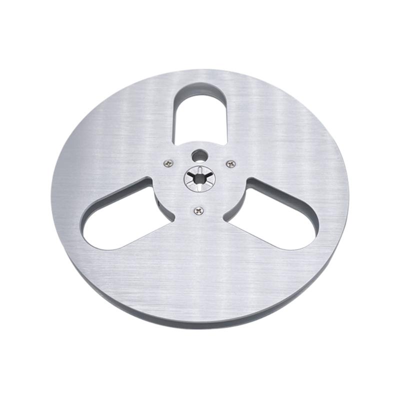 

7Inches Magnetic Tape Spool Aluminum Tape Reel with 3 Holes Open Reel Audio Aluminum Takeup Reel 7 Multi-Color серебряный