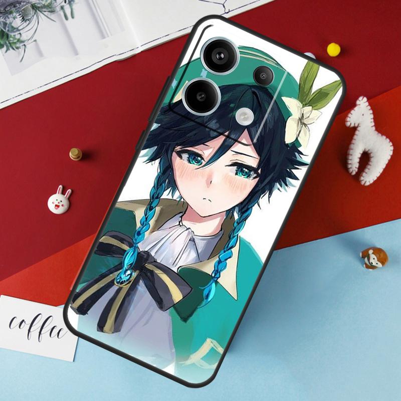 Genshin Impact Venti Case For Xiaomi Redmi 12 13C 12C 10C 9C Redmi Note 13 9 10 11 12 Pro 9S 10S 11S 12S Cover
