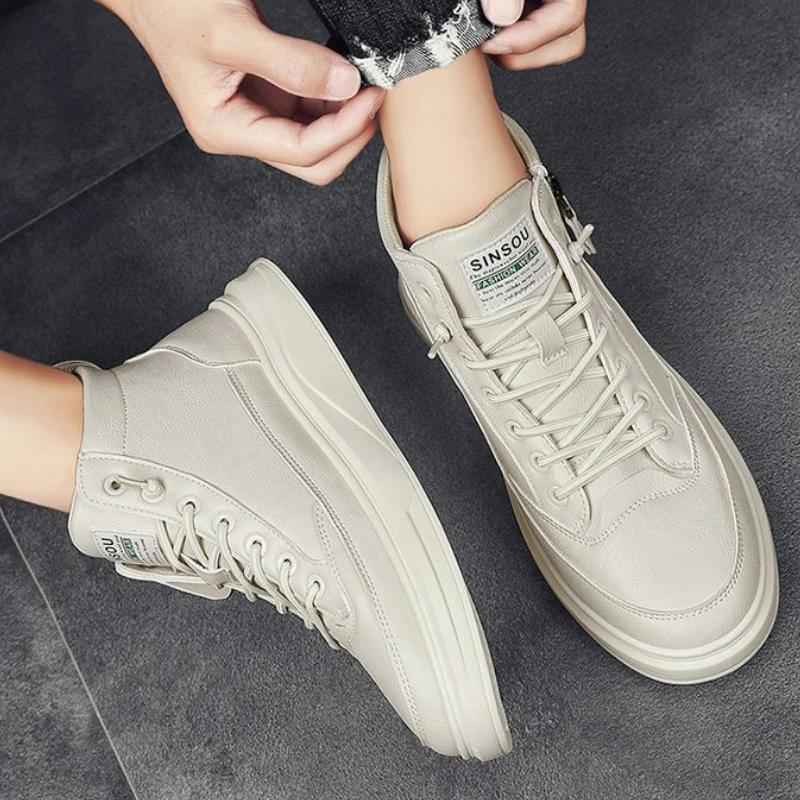 Spring Autumn Comfort Leather Casual Shoes for Men Fashionable Business Men's Work Shoes New Outdoor Man Sports Shoes Mens Boots