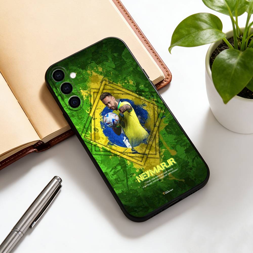 

Neymar No.10 Football Theme Phone Case For Samsung Galaxy A73,A72,A71,A70,A53,A52,A51,Others Soft Black Cover Samsung a73 5g