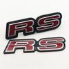 3D Red Crystal Logo RS Emblem Car Front Grill Badge Rear Trunk Sticker For Civic Fit City Accord RAV4 CRV Jazz Accessories