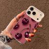 Red cherry design Phone Case case for iPhone17 16 15 14 13 12 11 Pro/ Max/Plus shock-proof rear cover anti-fingerprint