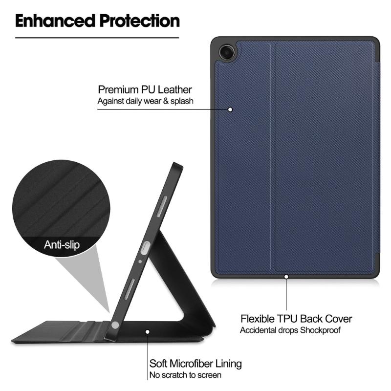 Leather Stand Case Including Pen Holder Multiple Angle Viewing for Tab A11+ X230/235/236 11Inch Devices Magnetic