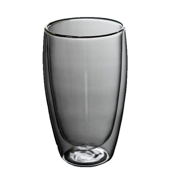 Heat-Resistant Double-Layer Glass Egg-Shaped Cup for Coffee or Milk