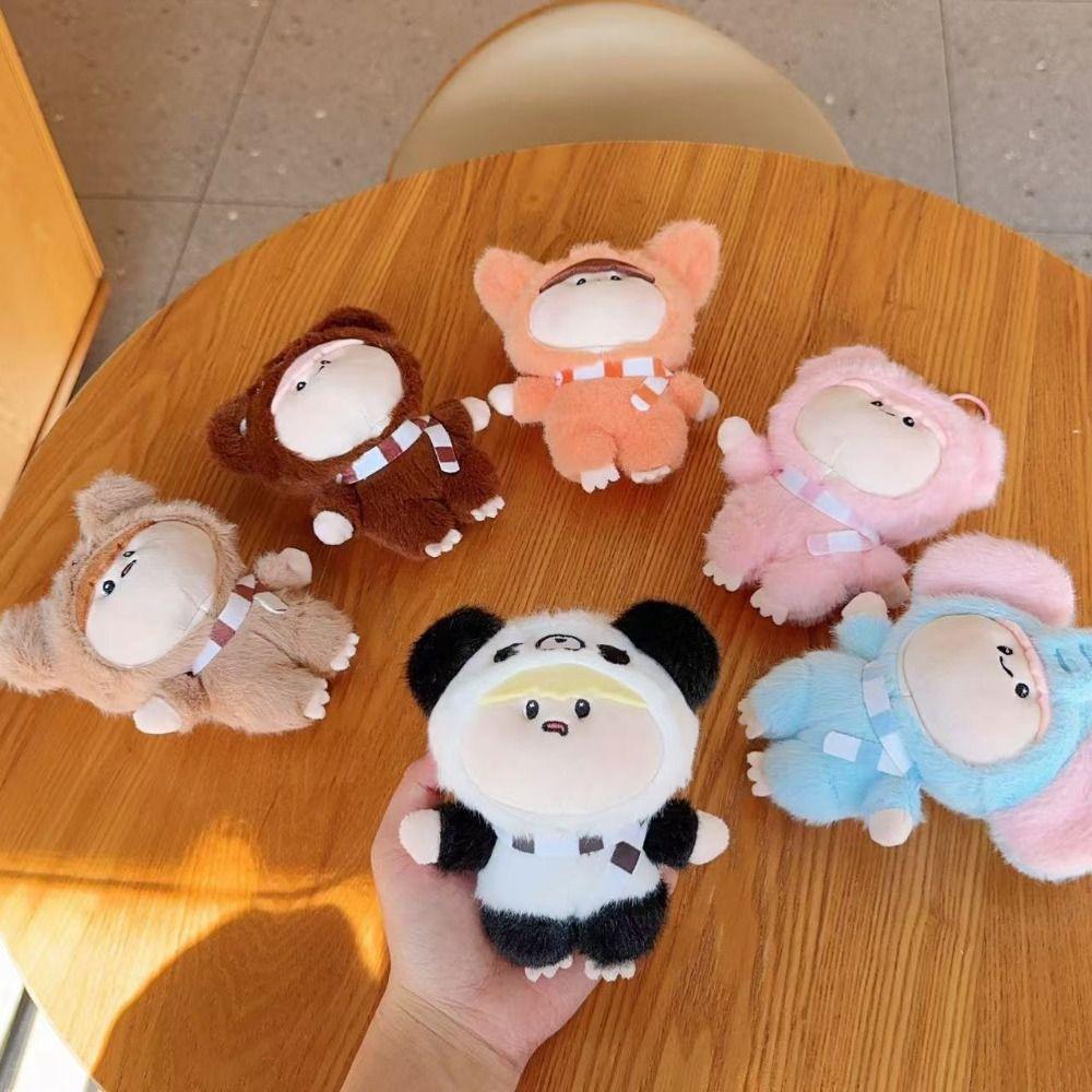 

Soft Anime Doll Pendant PP Cotton Bear Plush Keychain Kawaii Bee Plush Coin Purse Kid Girl Boy Style A