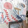 Marine Coral In Summer Turtle Sheer Curtains for Living Room Modern Home Decor Tulle Curtain Bedroom Voile Drapes