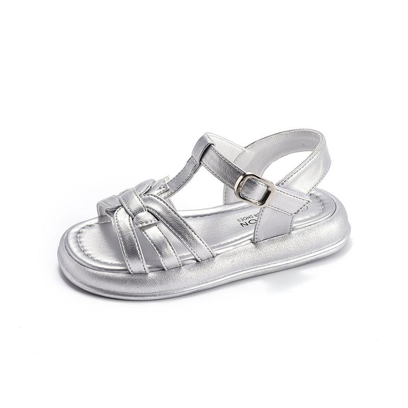 Girls' Open-Toe Summer Sandals 2026: Versatile Princess Beach Shoes for Older Children
