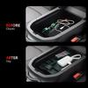 3PCS Center Console Organizer For Toyota RAV4 2025 2024  - ABS Dashboard Storage Organizer, Console Divider Storage Tray, Armrest Storage Box For RAV