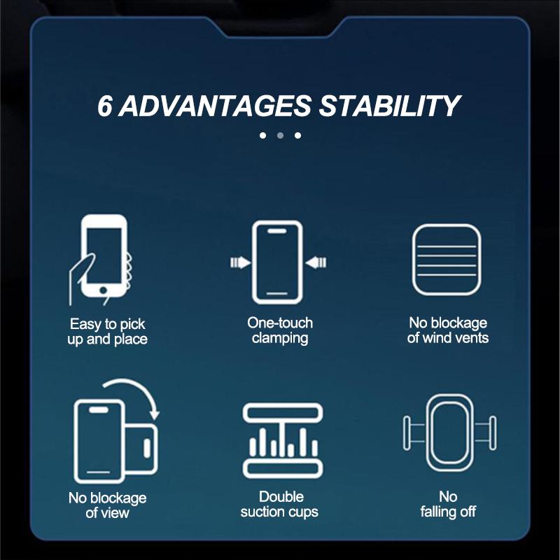 Seametal Holder Car Phone Gravity In Car Air Vent Mount No Magnetic Mobile Phone Holder Gps Stand For Iphone 12 11 Pro 8 Samsung