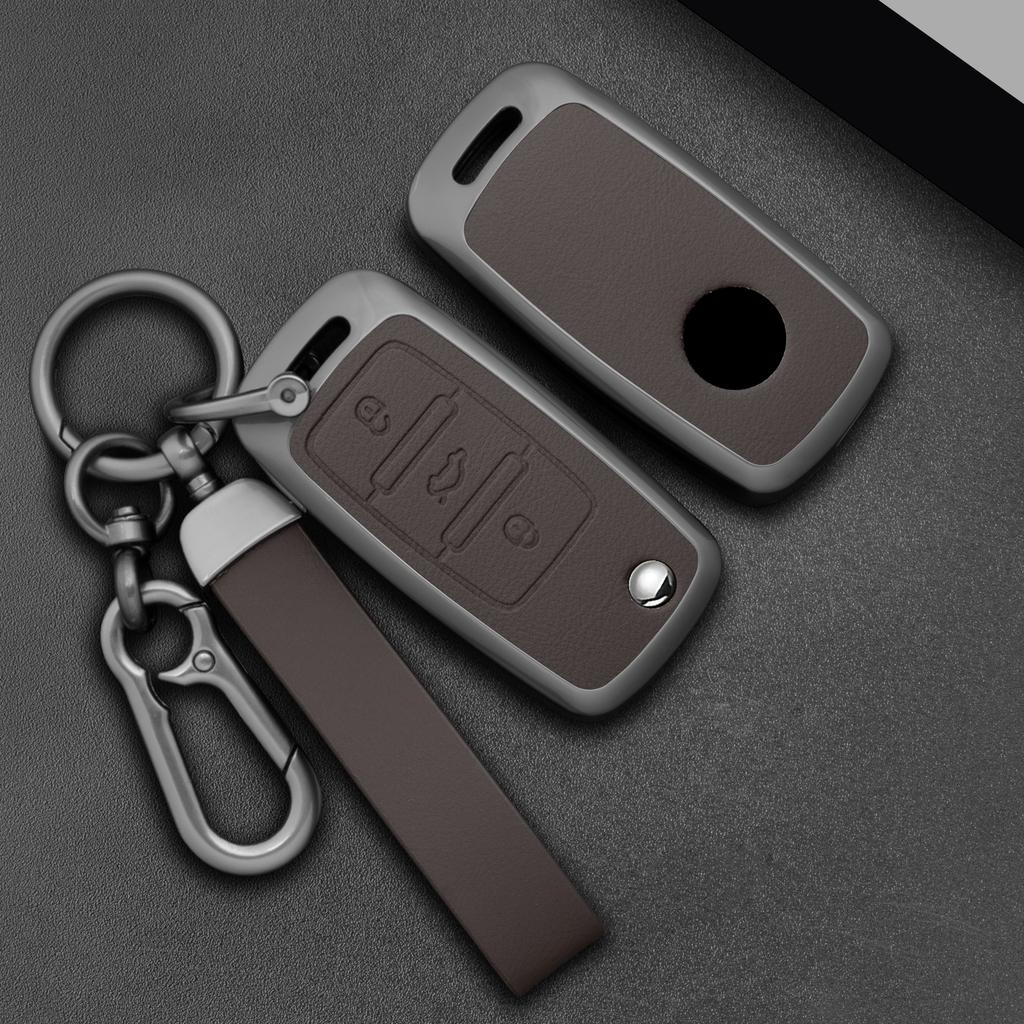Styling Mouldings Car Key Case Cover Key Bag Fob For VW Volkswagen Polo Golf Passat Beetle Tiguan Seat Leon Altea Skoda Octavia