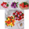 Artificial Carnation Bouquet With Silk Fabric For Home Decor And Photography Props