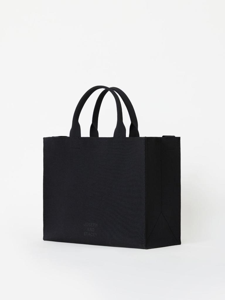 Joseph&Stacey Lpk Lattice Knit Tote Bag L Rich Black
